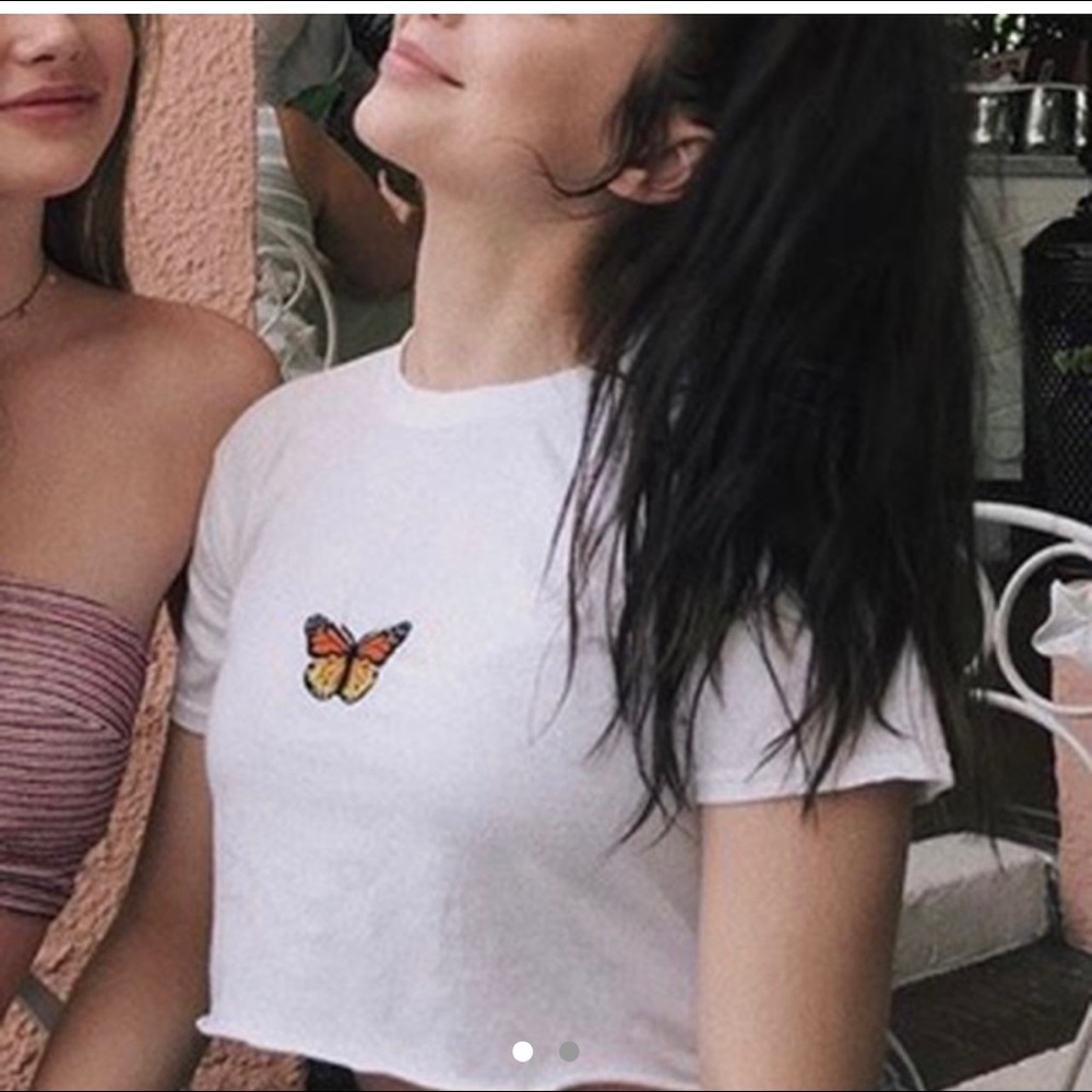Brandy Melville Butterfly Tee